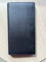 ルイヴィトン LOUIS VUITTON 長財布 二つ折りノマド M85401 レザー ブラック 黒 メンズ_画像2