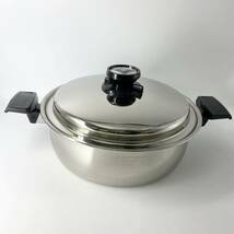 【現状品】 CookBest 片手鍋 両手鍋 Cookware 7-Ply Induct-A-Core T304S.S. アメリカ製 2個セット_画像4