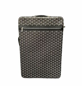 [ новый такой же ]GOYARD Goyard Toro re Carry кейс дорожная сумка чемодан PVC кожа серебряный металлические принадлежности черный 