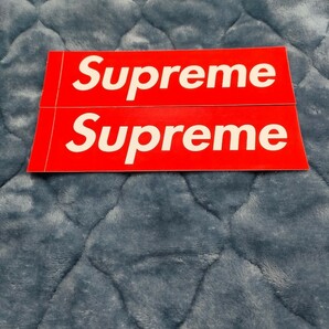 【新品】【2枚売り】 SUPREME シュプリーム BOX LOGO STICKER ステッカー ボックスロゴ RED 赤色 2枚 セット販売 新品未使用の画像1