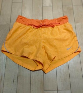  Nike NIKE lady's running pants jo silver g pants S size orange 