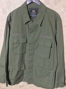 アルファ インダストリーズ ALPHA INDUSTRIES　ミリタリー ジャケット XL リップストップ　ファティーグ