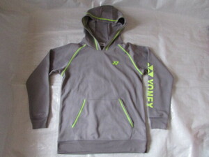  men's M size yonex long sleeve f-ti-USED beautiful Yonex hood Parker jacket gray series 