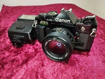 【委託品】 CANON AE-1 PROGRAM＋NEW FD 50mm f1.4 シャッター切れました 速度変化有り フィルムカメラ 一眼レフ 1円スタート売り切り_画像1