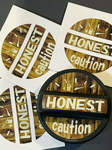 ■送料無料■HONEST CAP STICKER オネスト　キャップステッカー　Woodタイプ