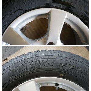 ◎A2351 ☆7ｍｍ山■2021年■YFC Grass CF ■15x6 PCD 114.3 x 5H +50■スタッドレス■TOYO Observe Giz2■195/65R15■ノア アイシス の画像6