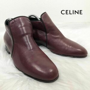 セリーヌ CELINE レザー スリッポン ローファー チャッカブーツ