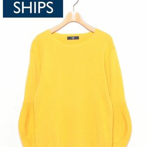 美品古着★ SHIPS （シップス）　XS相当　イエロー　長袖ニット ニット