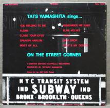 (LP) 稀少! 直筆サイン入り 山下達郎 [ON THE STREET CORNER] ''お詫びと訂正''カード付き/TATS YAMASHITA/Air RECORDS/1980年/RAL-6501_画像2