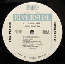 (LP) シュリンク美品! US/OJC BLUE MITCHELL [BLUE'S MOODS] ブルーミッチェル/Wynton Kelly/Sam Jones/Roy Brooks/'60/RIVERSIDE/OJC-138_画像4