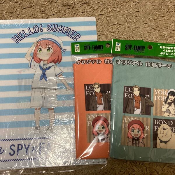 オリジナル巾着ポーチ 劇場版 SPY×FAMILY クリアファイル