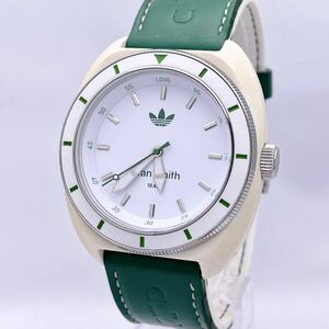 adidas アディダス STAN SMITH スタンスミス 10ATM ADH9088 腕時計 ウォッチ クォーツ quartz 緑 白 グリーン ホワイト P77