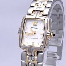 PLAYBOY プレイボーイ TIME PIECES 4364 腕時計 ウォッチ クォーツ quartz 金 ゴールド 銀 シルバー コンビ P147_画像1