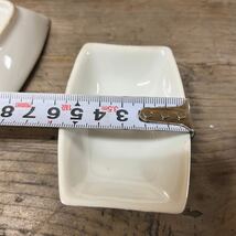 5枚セット ホワイト 白 四角 スクエア プレート 小皿 食器 キッチン インテリア コレクション シンプル 角皿 カフェ雑貨 醤油皿 ティー_画像6