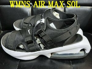 WMNS AIR MAX SOL SANDAL "BLACK WHITE" FD5982-002 （ブラック/ホワイト/ホワイト）