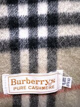 美品 バーバリー Burberry's カシミア マフラー ノバチェック_画像2