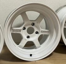 絶版品）RAYS VOLK RACING TE37V 10th ANNIVERSARY EDITION 15インチ 9J-5 4H-PCD114.3 4本（10周年記念モデル AE86 トレノ レビン S13 S14_画像5