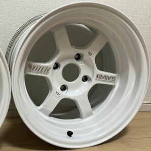 絶版品）RAYS VOLK RACING TE37V 10th ANNIVERSARY EDITION 15インチ 9J-5 4H-PCD114.3 4本（10周年記念モデル AE86 トレノ レビン S13 S14の画像6