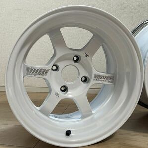 絶版品）RAYS VOLK RACING TE37V 10th ANNIVERSARY EDITION 15インチ 9J-5 4H-PCD114.3 4本（10周年記念モデル AE86 トレノ レビン S13 S14の画像3