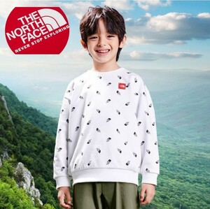 North Face Kids Trainer Trainer с длинным рукавом T -Fork New Logo 130