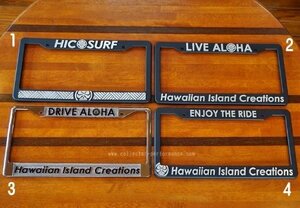 ハワイ HIC ライセンスプレート/ナンバーフレーム HIC SURF