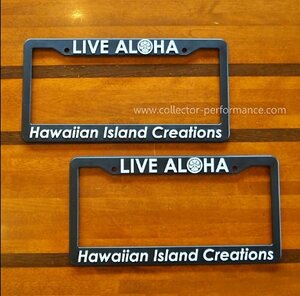 ハワイ HIC LIVE ALOHA ライセンスプレート/ナンバーフレーム