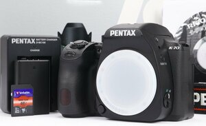 【 極美品 | 動作保証 】 PENTAX K-70 ボディ ブラック 【 シャッター数 わずか980回 | SDカード 16GB 追加付属 】