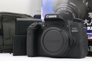 【 美品 | 動作保証 】 Canon EOS 8000D ボディ 【 シャッター数 わずか900回 | バッテリー劣化なし 】