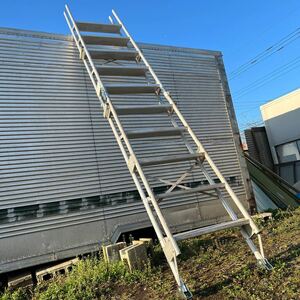  last 1 Chiba used temporary stair ladder aluminium .. ladder pruning gardening construction site going up and down scaffold Alinco Hasegawa kyo-wa