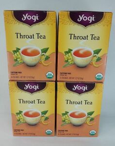 Yogi Tea ヨギティ－ オーガニック スロートティー (16袋×4箱) 計64袋