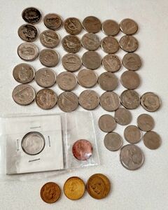 古銭 カナダ コイン 40枚セット ブラジルのコイン3枚セット外国 貨幣 