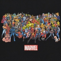 MARVEL COMICS マーベルコミック Full Character Tシャツ Lサイズ オフィシャル_画像2