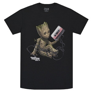 GUARDIANS OF THE GALAXY ガーディアンズオブギャラクシー Vol.2 Groot With Tape Tシャツ BLACK XLサイズ オフィシャル