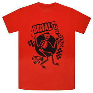 SOCIAL DISTORTION ソーシャルディストーション Speakeasy Checkerboard Tシャツ RED XLサイズ オフィシャル