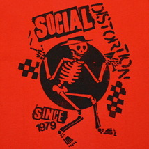 SOCIAL DISTORTION ソーシャルディストーション Speakeasy Checkerboard Tシャツ RED Mサイズ オフィシャル_画像2