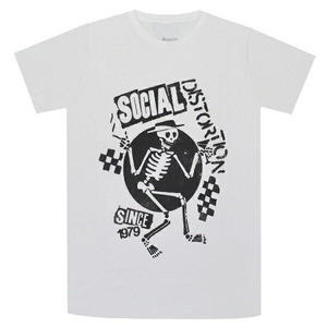 SOCIAL DISTORTION ソーシャルディストーション Speakeasy Checkerboard Tシャツ WHITE Sサイズ オフィシャル