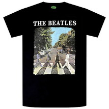 THE BEATLES ビートルズ Abbey Road & Logo Tシャツ BLACK Mサイズ オフィシャル_画像1