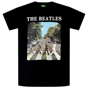 THE BEATLES ビートルズ Abbey Road & Logo Tシャツ BLACK Mサイズ オフィシャル