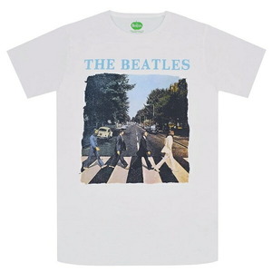 THE BEATLES ビートルズ Abbey Road & Logo Tシャツ WHITE Mサイズ オフィシャル