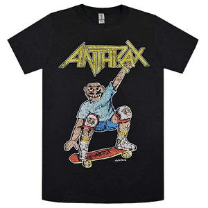 ANTHRAX アンスラックス Spreading Skater Notman Vintage Tシャツ Sサイズ オフィシャル