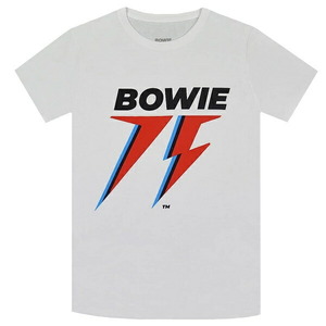 DAVID BOWIE デヴィッドボウイ 75th Logo Tシャツ WHITE Lサイズ オフィシャル
