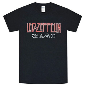 LED ZEPPELIN レッドツェッペリン Logo & Symbols Tシャツ Sサイズ オフィシャル