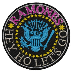 RAMONES ラモーンズ Hey Ho Let's Go V2 Patch ワッペン オフィシャル