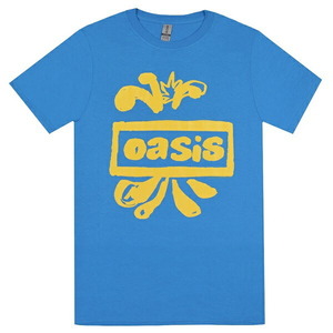 OASIS オアシス Drawn Logo Tシャツ SKY BLUE XLサイズ オフィシャル