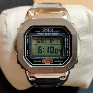 G-shock シルバー メタルカスタム本体付 DW5600e