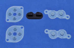 ファミコンコントローラ補修用のラバーパッド 1台分 修理パーツ DIY NES ファミリーコンピュータ ゴム