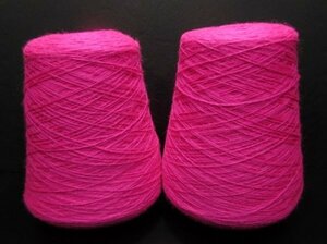  knitting wool * wool 100%* pink * same 2 sphere set 1kg S-006