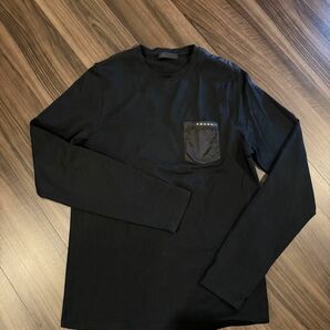 PRADA ロンT 長袖 Tシャツ 黒　プラダ　メンズ　XS