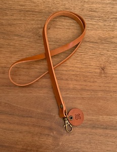  neck strap Tochigi leather hand made cow leather cow leather 