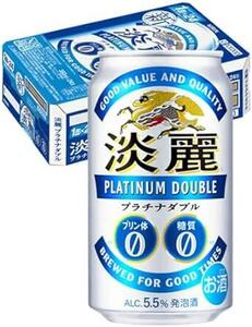 【発泡酒(ビール 類)】[糖質ゼロ・プリン体ゼロ]キリン 淡麗プラチナダブル 350ml×24